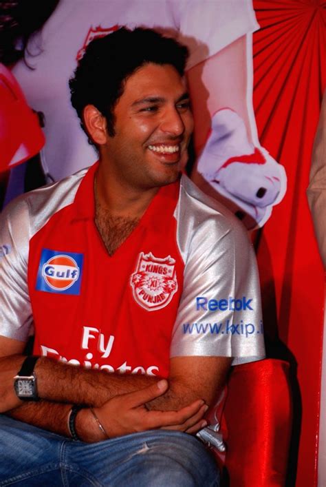 Cricketer Yuvraj Singh at IPL press meet.