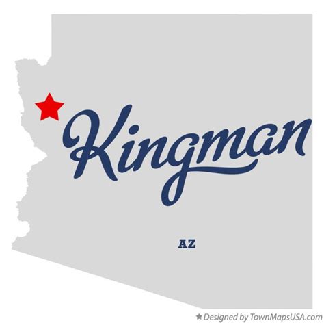 Map of Kingman, AZ, Arizona