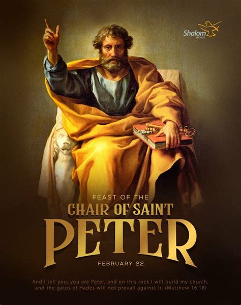 a poster for the feast of saint peter