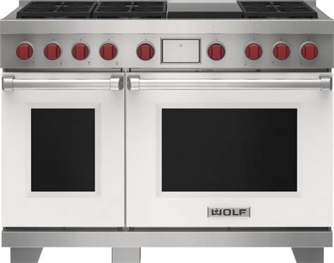 Wolf® 48" White Freestanding Dual Fuel Range | Czyz's Appliance ...