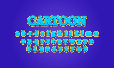 cartoon font alphabet 3050821 Vector Art at Vecteezy