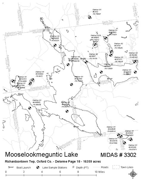 Lakes of Maine - Water Quality - Mooselookmeguntic (Cupsuptic) Lake ...