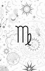 Virgo Coloring Sheet sketch template