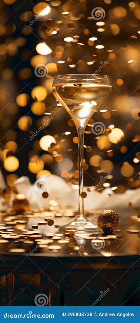 Champagne Glasses and Confetti. Black Background. Stock Photo - Image of design, bubble: 296803738