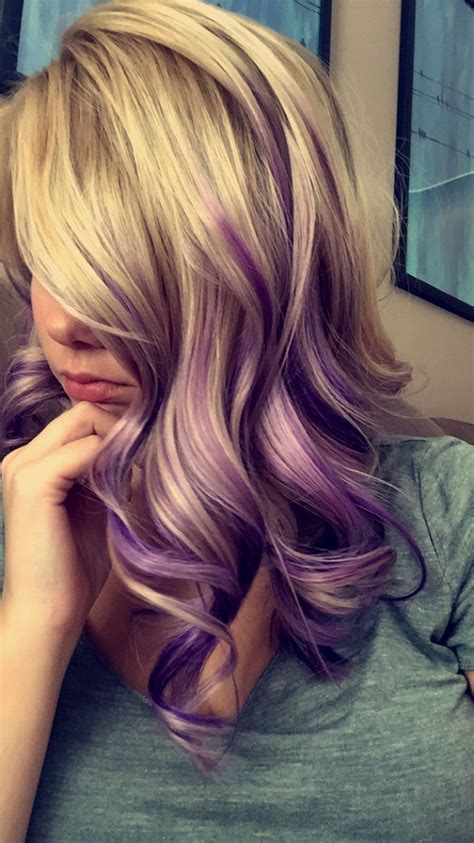 Purple and blonde hair... - SOFISTY hairstyle | Hair styles, Hair color ...