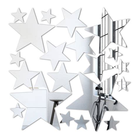 Stars Set (20 pieces) Wall Mirror | wall-art.com