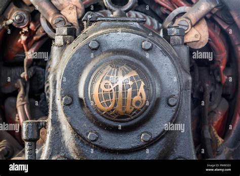 Vintage Otis elevator machinery Stock Photo - Alamy