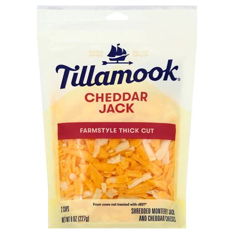 Tillamook Cheddar Jack Shredded Cheese Blend, Thick Cut - Shop Cheese ...