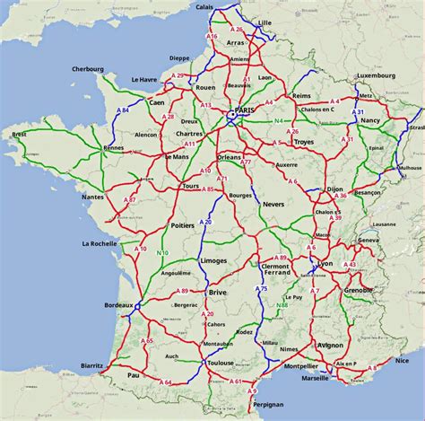 Road Map Of Rouen France