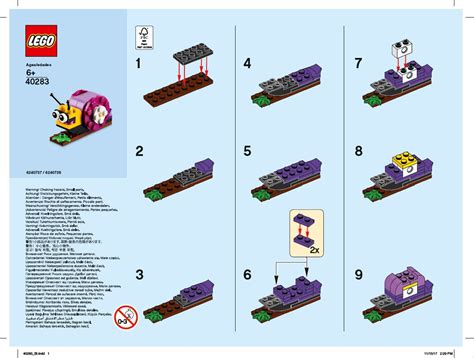 LEGO Monthly Mini Model Store Build LEGO Snail Instructions - Toys N Bricks