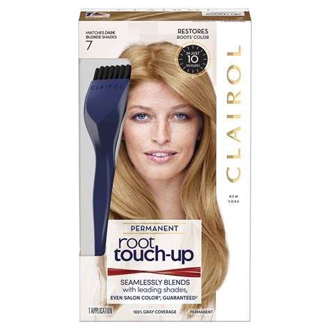 Clairol Root Touch-Up Permanent Hair Color Crème 7 Dark Blonde, 1 ...