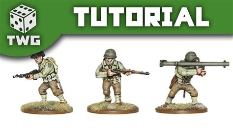 Bolt Action Tutorial: How To Paint US Infantry - YouTube