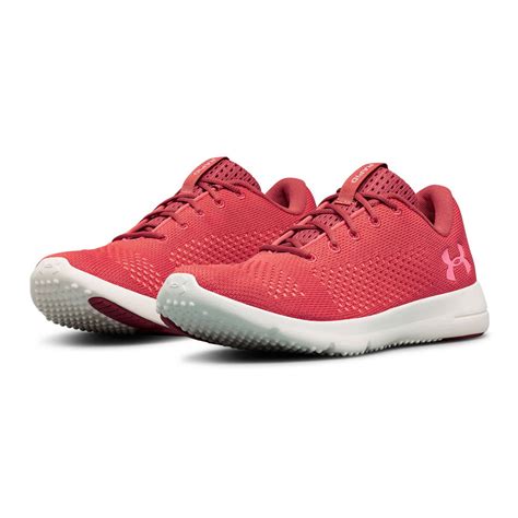 Under Armour Womens Rapid Running Shoes Trainers Sneakers Pink Red