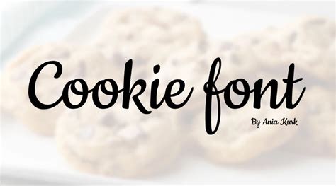 Cookie font | Free Fonts Vault