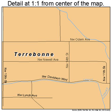 Terrebonne Oregon Street Map 4172800