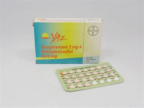 YAZ tablet | Informasi Obat, Dosis, Efek Samping