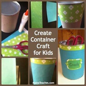 Recycled Create Container Craft for Kids - Mama Teaches