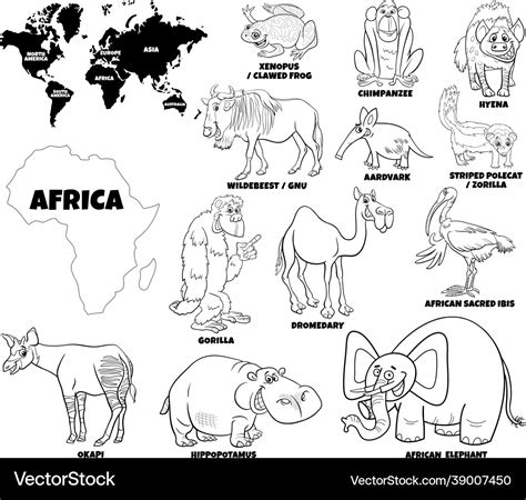 Africa Coloring Book Pages African Animals Coloring Pages