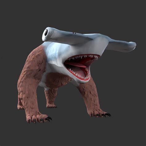 ArtStation - HammerHead BearShark optimized Creature/Character | Game Assets