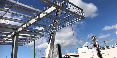 Steel Structure Gas Station Canopy,Gas Station Canopy Manufacturers,Fuel Station Construction