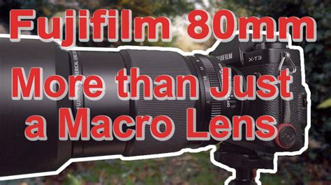 Fujifilm 80mm macro lens an all-rounder with sample images. - YouTube