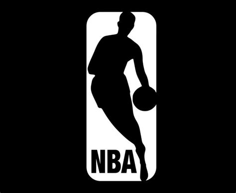 Download NBA Logo Symbol Black And White Design America basketball Vector American Countries ...