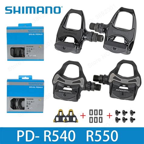 SHIMANO R550 R540 road bike Pedals SPD SL Self Locking SPD Pedals Components Using for Bicycle ...