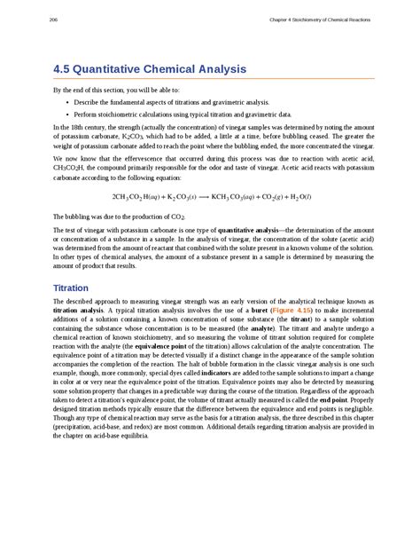 Quantitative Chemical Analysis - Docsity