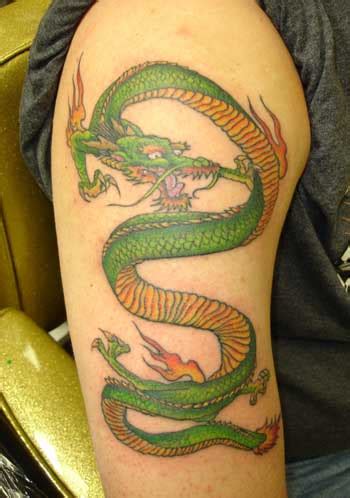 Green Dragon by Alex Sherker: TattooNOW