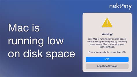 Mac is running low on disk space. How to fix it? | Nektony