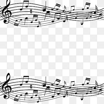 Music Note Border Creative Black, Note, Frame, Music PNG Transparent Clipart Image and PSD File ...