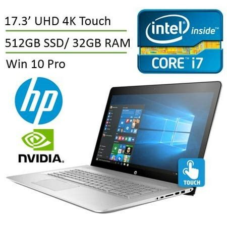 HP Envy 17t UHD Touchscreen 4K 17.3'' High Performance Laptop (Intel i7 ...