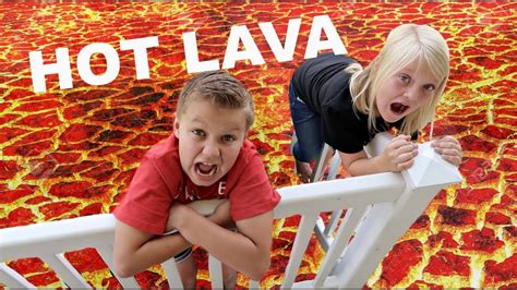 THE FLOOR IS LAVA at a Birthday Party!! - YouTube
