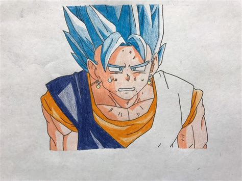 Vegito Blue Drawing | DragonBallZ Amino