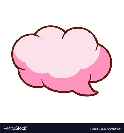 Pink cloud colorful cartoon Royalty Free Vector Image | Pink clouds ...