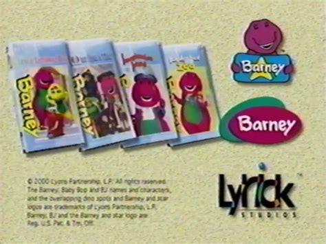 Opening and Closing to Barney: Barney's Talent Show (2000 Lyrick Studios VHS) | Custom And Real ...