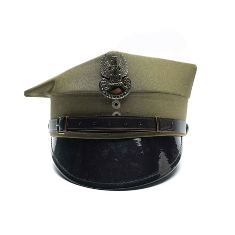 Genuine Polish Military Visor hat Gabardine Poland Army Officer Peaked ...