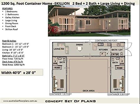 Shipping Container Home Concept Plans- 3 Shipping Containers Combined ...