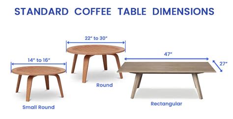 Coffee Table Dimensions (Size Guide) - Designing Idea