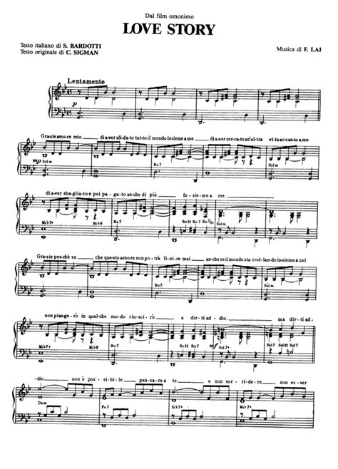 LOVE STORY Theme Easy Piano Sheet music | Easy Sheet Music