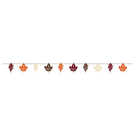 Amscan Paper Fall Leaves Banner 18 x 7 45 Pack Of 2 - Office Depot