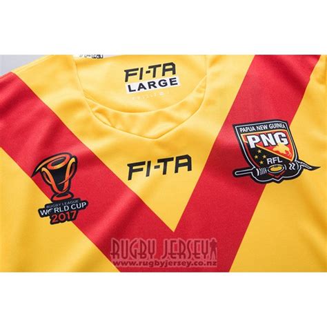 Papua New Guinea Rugby Jersey RLWC 2017 Home | RUGBYJERSEY.CO.NZ