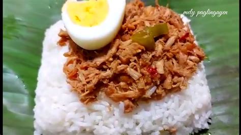 Chicken Pastil with Boiled Egg - YouTube