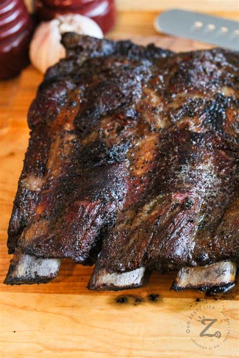 Smoked Beef Ribs [Perfectly Seasoned!] - Our Zesty Life