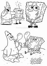 Sponge Bob coloring Page For Kids  SpongeBob Coloring Pages sketch template