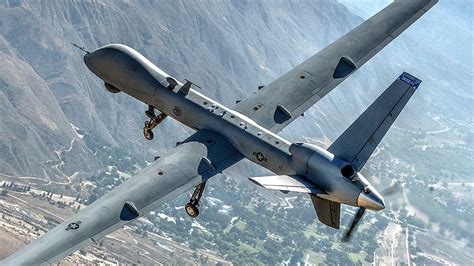 Air Force MQ-9 Reaper Drone Aircraft Soars Over California Skies - YouTube