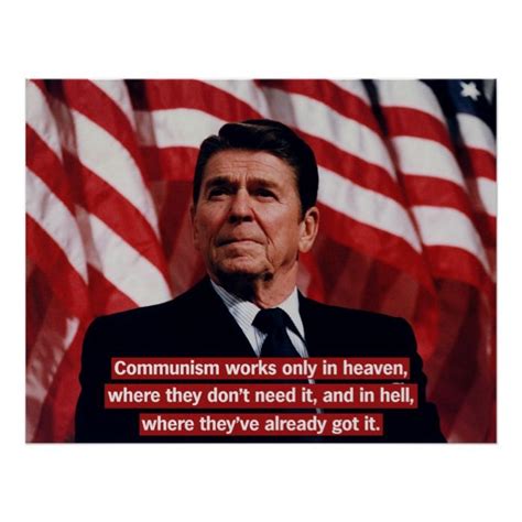 Ronald Reagan Anti-Communism Poster | Zazzle.com | Anti communism ...