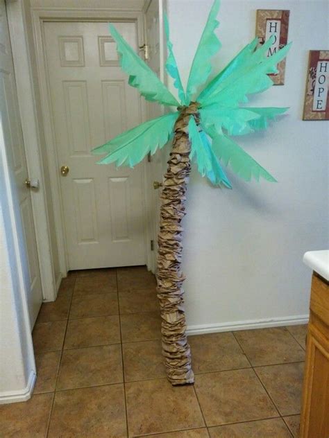 Palm Tree - (Cut out the bottoms of brown paper lunch bags, and ...