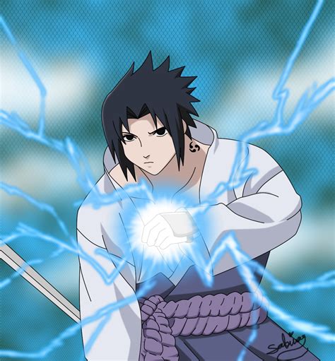 Uchiha Sasuke with Chidori by Garnboll on DeviantArt