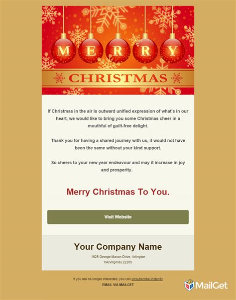 10 Best Free Holiday Email Templates | FormGet